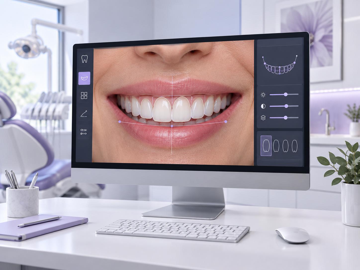 Визуализация будущей улыбки в Planmeca Romexis Smile Design